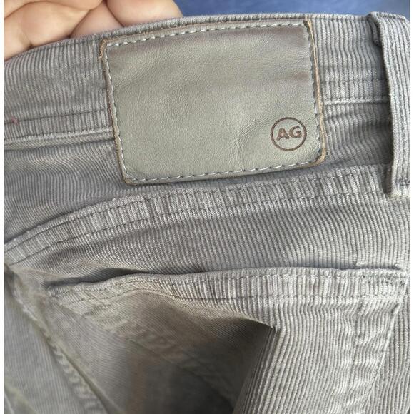 AG Adriano Goldschmied Tellis Corduroy Pants 31x34 Gray - Picture 6 of 7